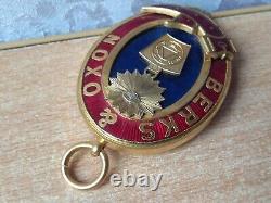 RARE Vintage old antique Badge medal award Masonic pendant berks oxon