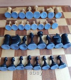 Rare 1950s USSR Soviet Vintage Tournament Chess Wood Antique Old Russian