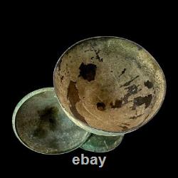 Rare Antique Old Bronze Urn Container Vessel Middle East Persian Collection Art