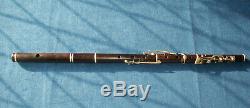 Rare Antique Vintage Old Wooden Irish Flute Wolf & Figg 8 Key Cocus