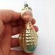 Rare Old Antique Vintage Glass Christmas Ornament X-mas Decoration Woman Corn