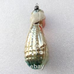 Rare Old Antique Vintage Glass Christmas Ornament X-mas Decoration Woman Corn