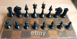Rare USSR 1952 Soviet Vintage Wood Tournament Chess Antique Old Russian