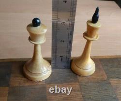 Rare USSR 1952 Soviet Vintage Wood Tournament Chess Antique Old Russian