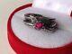Rare Art Old Antique Vintage Women Jewelry Silver Ussr Ring Silver 875 Star