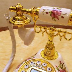 Rotary Phone Antique Old Vintage Fashioned Telephone French Style Princess Retro