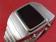 Silver 1970s Old Vintage Style Led Lcd Digital Rare Retro Mens Watch 12/24 Hr Om