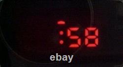 SILVER 1970s Old Vintage Style LED LCD DIGITAL Rare Retro Mens Watch 12/24 hr Om