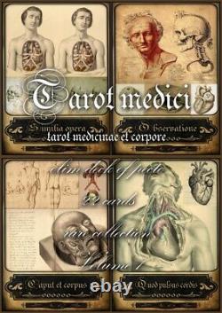 Tarot old medicine vintage anatomy surgery apothecary human medical antique maps