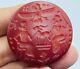 Unique Old Ancient Sassanian Carnelian Agate Stone Stamp Intaglio Seal Bead