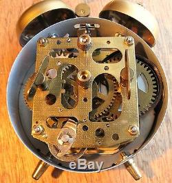VERY LOUD NEW OLD STOCK Vintage Classic Peter Alarm Clock German Desk Table