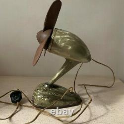 VINTAGE Electric Table FAN 1950s USSR RARE ANTIQUE OLD Home Decor Collectible