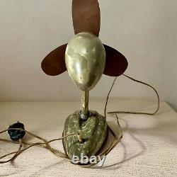 VINTAGE Electric Table FAN 1950s USSR RARE ANTIQUE OLD Home Decor Collectible