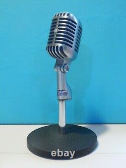 Vintage 1961 Shure 55S Microphone And Stand Deco Antique Old Elvis Prop Astatic