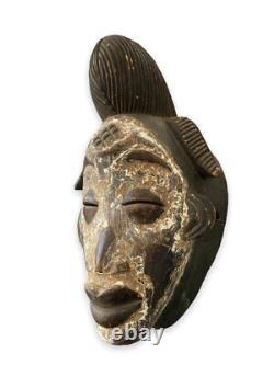 Vintage African Ceremonial Mask Tribal Art Large sculpture Primitive Rare Old 20