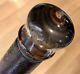 Vintage Antique 19c England Gadget Compass Spy Glass Walking Stick Cane Horn Old