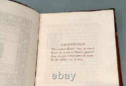 Vintage Antique 19C Essays On Friendship By Ralph Waldo Emerson Book Old