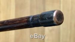 Vintage Antique 19C Gadget Walking Stick Cane Bamboo Shaft Old 36L Excellent