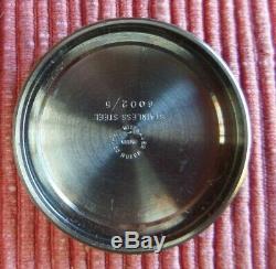 Vintage Antique Old Steel Witthauer Valjoux 72 Chronograph Case 36mm Screw Back