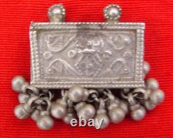 Vintage Antique Tribal Old Silver Pendant Lot Rajasthan