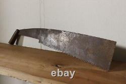 Vintage Japanese Antique Old Hand Saw Carpentry Tool Big Long Blade Used #2