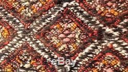 Vintage Moroccan Berber Rug -Old Style Kilim-Kilim Rug Flat Woven- 7'10''/ 5'8'