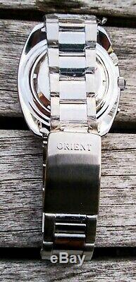 Vintage Nos (new Old Stock) Orient Crystal Sk Sea King Rare Grey Dial