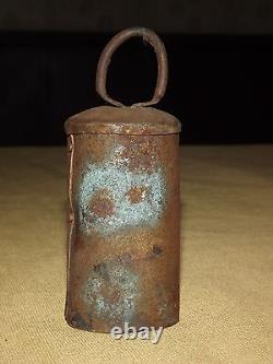 Vintage Old Antique 4 1/4 High Primitive Metal Bell