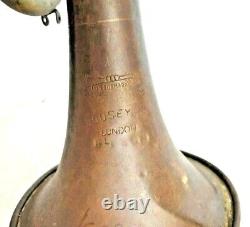 Vintage Old Antique Brass Hand Playing Trumpet / Tuba Musical Instrument LONDON