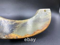 Vintage Old Antique Chines Jade Bi Pendant Shang Dynasty 1200-771 BC