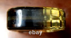 Vintage Old Antique Glass Paperweight Old Crow whiskey
