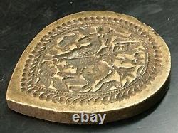 Vintage Old Antique Rare Bronze Metal Hindu God Ramdev Jewelry Stamp/ Seal/ Die