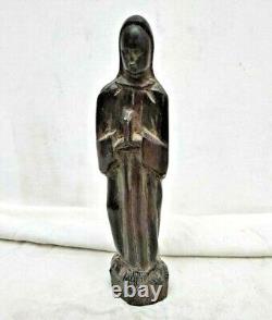 Vintage Old Antique Rosewood Fine Hand Carved Wooden Madam Merry Figure / Statue