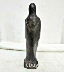 Vintage Old Antique Rosewood Fine Hand Carved Wooden Madam Merry Figure / Statue