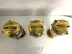 Vintage Old Reclaimed Antique Nautical Wall Mounted Lantern Style Lamp Set of 3