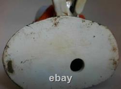Vintage Porcelain Figurine Chinese Sage with Fan 1950s Jingdezhen Old 20.5 cm