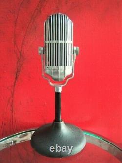Vintage RARE 1940's American D9T dynamic microphone old antique w Atlas stand