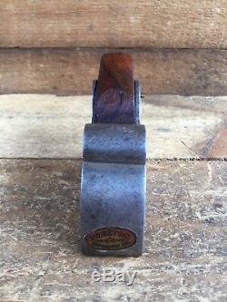 Vintage RARE Edward PRESTON BULLNOSE PLANE Old Antique Hand Tool #213