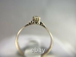 Vintage Victorian 14k Rose Gold Natural Old Miner Red Ruby Seed White Pearl Ring
