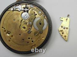 Vintage Watch Pocket Eterna Antique Swiss Face Open Rare Case Old Dial Movement