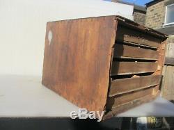 Vintage Wooden Chest of Drawers Chest Mid Century Art Deco Old 16W