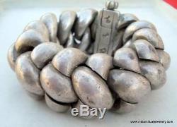 Vintage antique tribal old silver bracelet bangle india