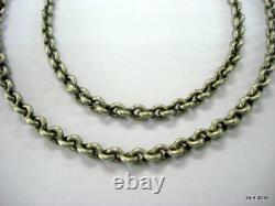 Vintage antique tribal old silver chain necklace handmade jewellery