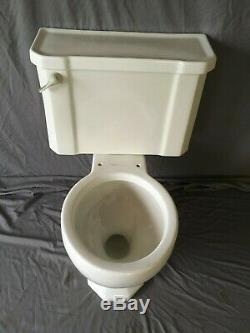 Vtg Mid Century Complete Art Deco Toilet Old Vtg Kohler Wellworth White 109-19E