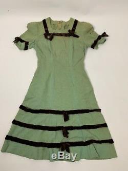 Women's Vintage Dress Very Old Handmade 40s Or Earlier A2320