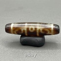 Wonderful Genuine Tibetan old Eyed Dzi Bead Amulet Eyes agate bead