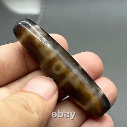 Wonderful Genuine Tibetan old Eyed Dzi Bead Amulet Eyes agate bead