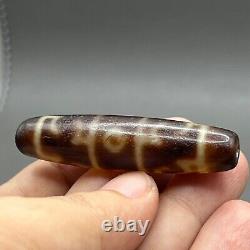 Wonderful Genuine Tibetan old Eyed Dzi Bead Amulet Eyes agate bead