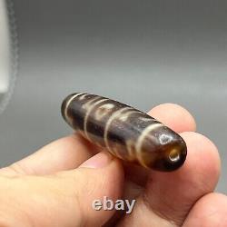 Wonderful Genuine Tibetan old Eyed Dzi Bead Amulet Eyes agate bead