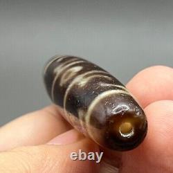 Wonderful Genuine Tibetan old Eyed Dzi Bead Amulet Eyes agate bead